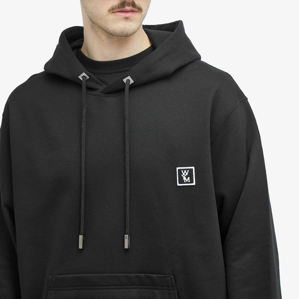 Wooyoungmi SS25 Collection Black‎ Back Logo Hoodie Size 48 S/M SSENSE